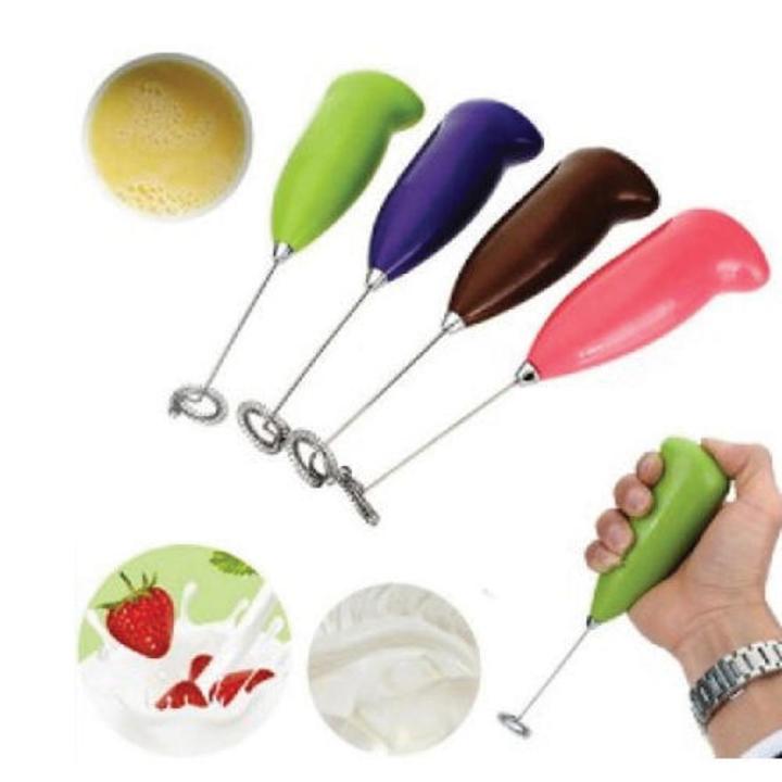 Electric Milk & Coffee Frother – Mini Battery-Operated Egg Beater & Whisk