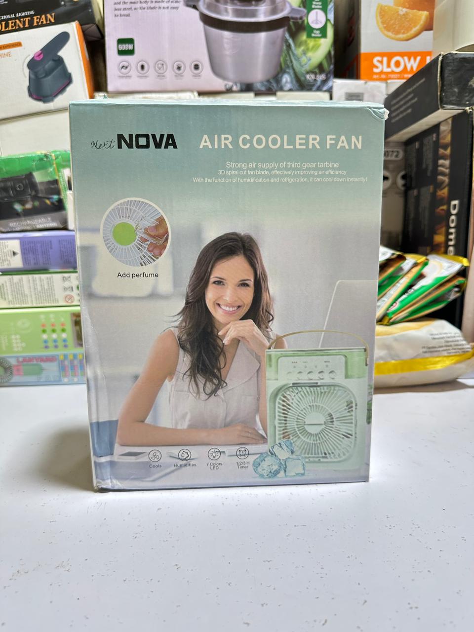Braavo Home 10-Inch Portable Air Cooler Fan – 3-in-1 Mini AC, Humidifier & 7-Color LED