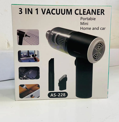 3-in-1 Portable Cordless Vacuum Cleaner – Compact Handheld Dust Cleaner