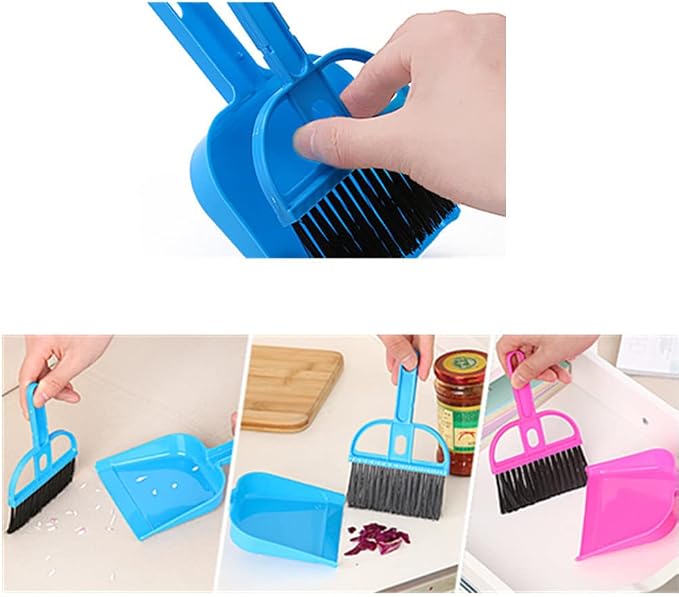 Mini Dustpan & Brush Set – Compact Handheld Cleaning Kit for Home, Office & Car